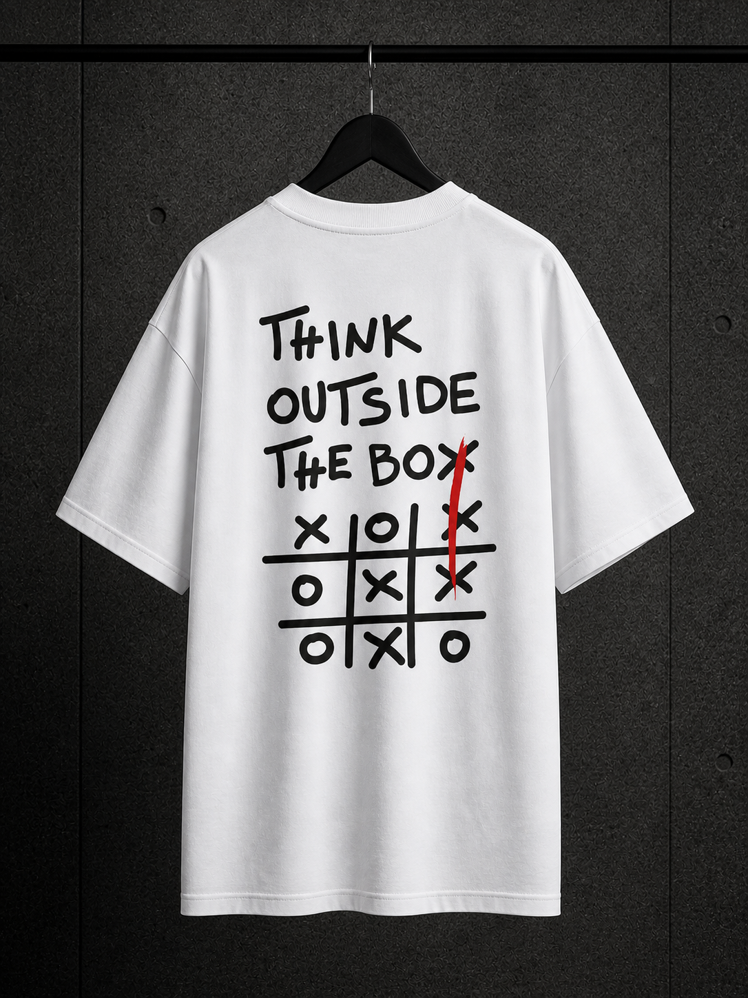 BJRNG Think Outside The Box Oversized Half Sleeve Tee