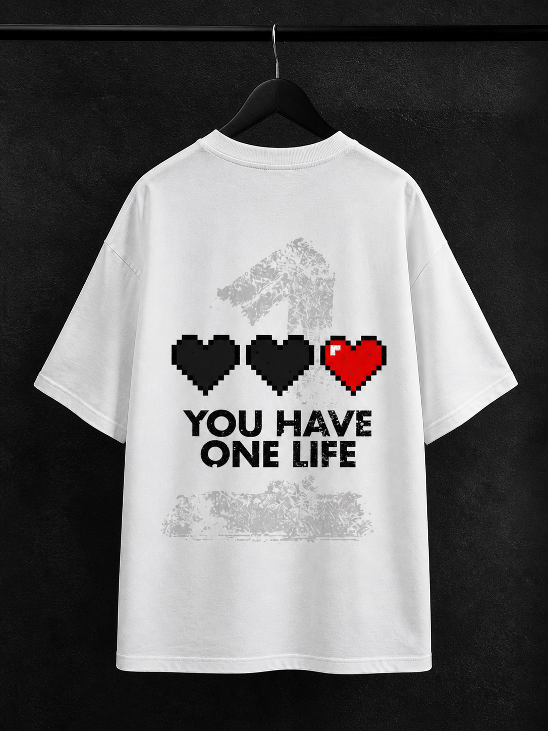 BJRNG You Have One Life Oversized Half Sleeve Tee