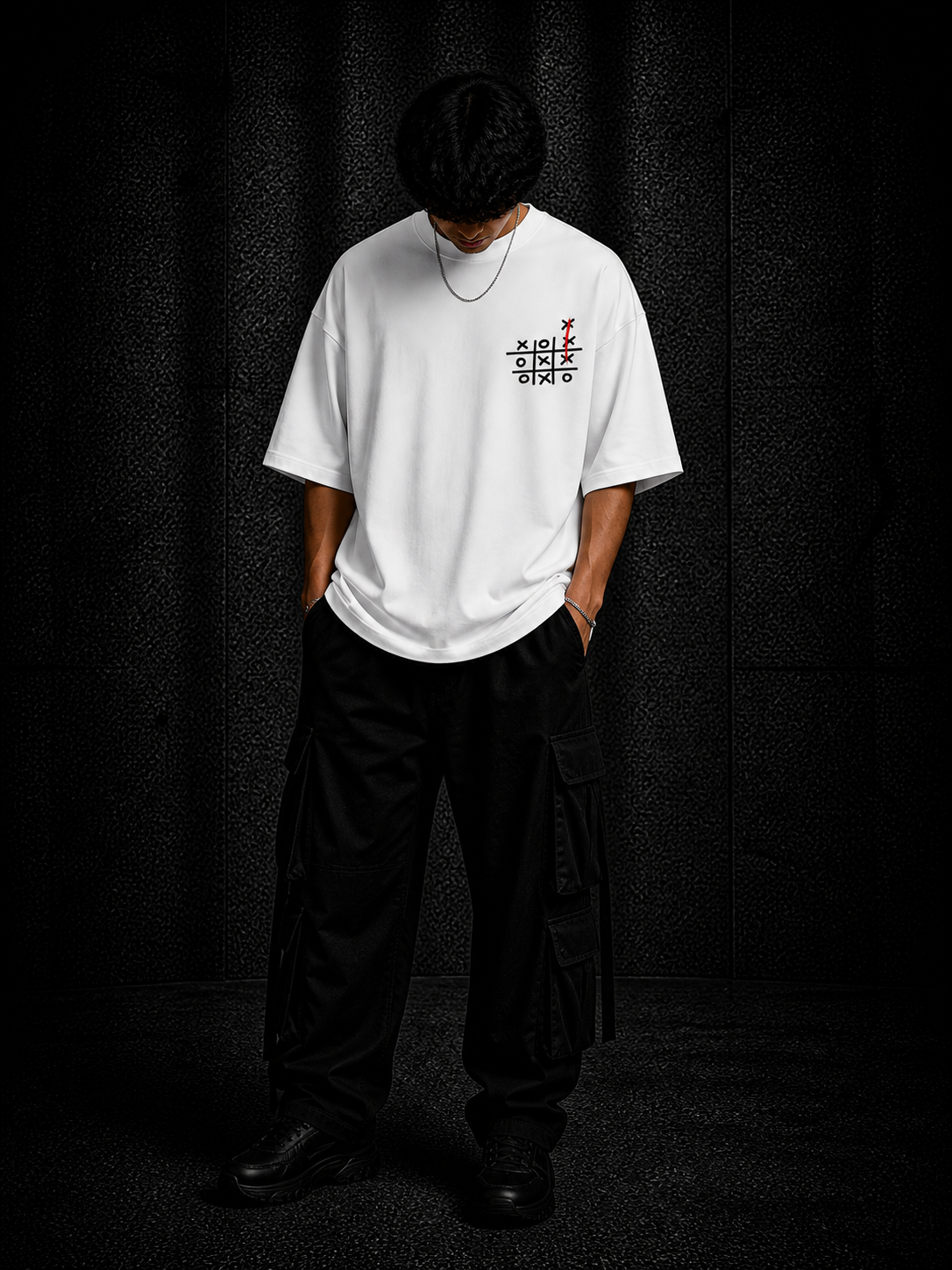 BJRNG Think Outside The Box Oversized Half Sleeve Tee