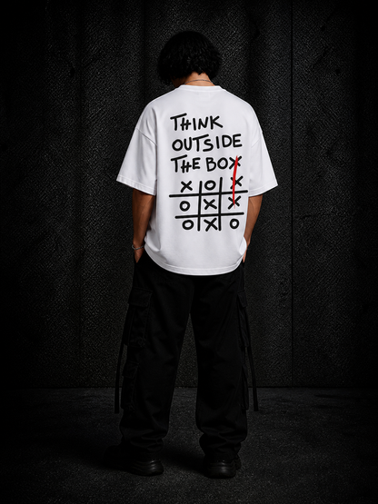 BJRNG Think Outside The Box Oversized Half Sleeve Tee