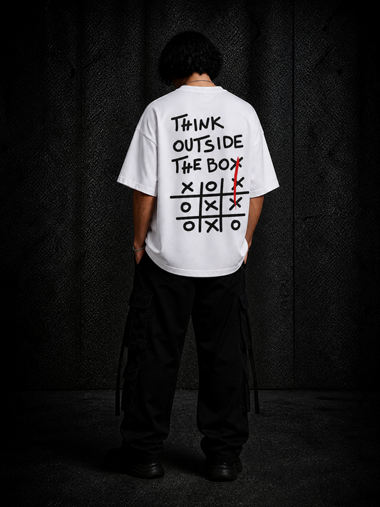 BJRNG Think Outside The Box Oversized Half Sleeve Tee