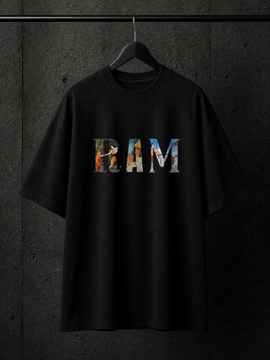 BJRNG RAM Oversized Half Sleeve Tee