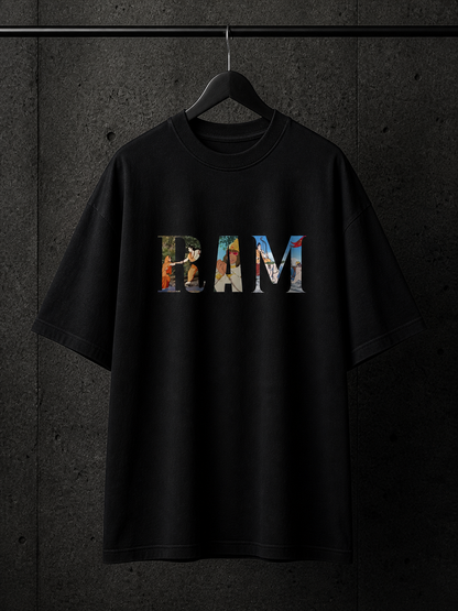 BJRNG RAM Oversized Half Sleeve Tee