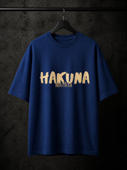 BJRNG Hakuna Matata Oversized Half Sleeve Tee