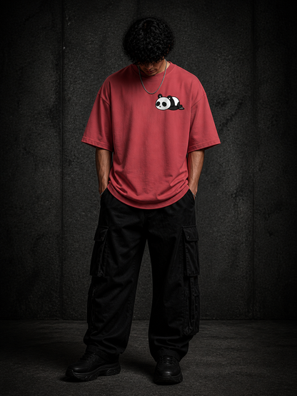 BJRNG Lazy But Crazy Oversized Half Sleeve Tee