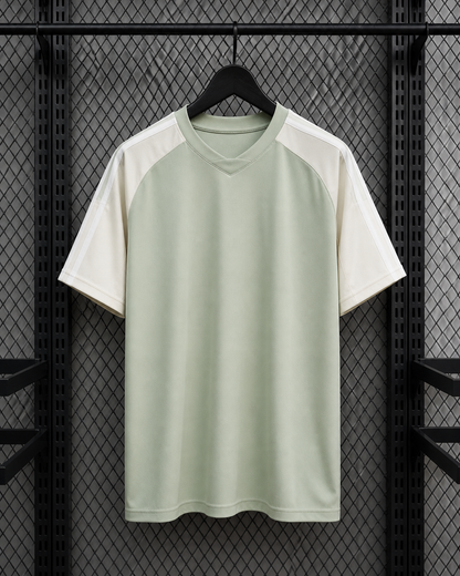 BJRNG Green Oversized Half Sleeve Tee