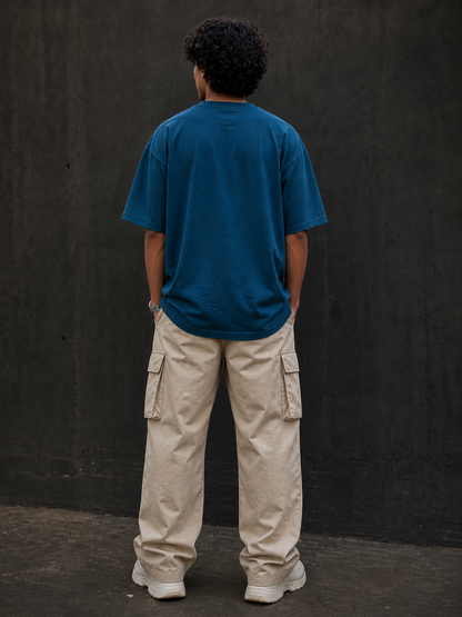 BJRNG Smiley Face Oversized Half Sleeve Tee