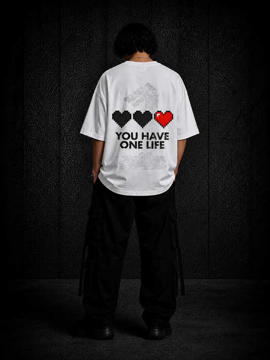BJRNG You Have One Life Oversized Half Sleeve Tee