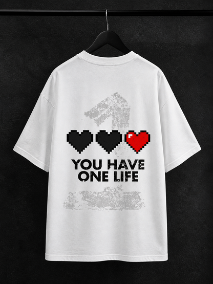 BJRNG You Have One Life Oversized Half Sleeve Tee