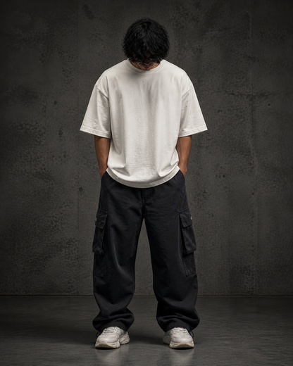 BJRNG Built In Silence Oversized Half Sleeve Tee